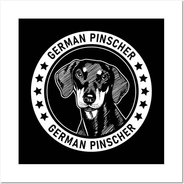 German Pinscher Fan Gift Wall Art by millersye